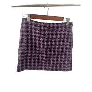 J crew Houndstooth wool blend skirt 0